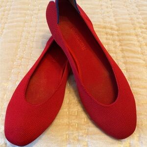 Rothy's Bold Scarlet Flats